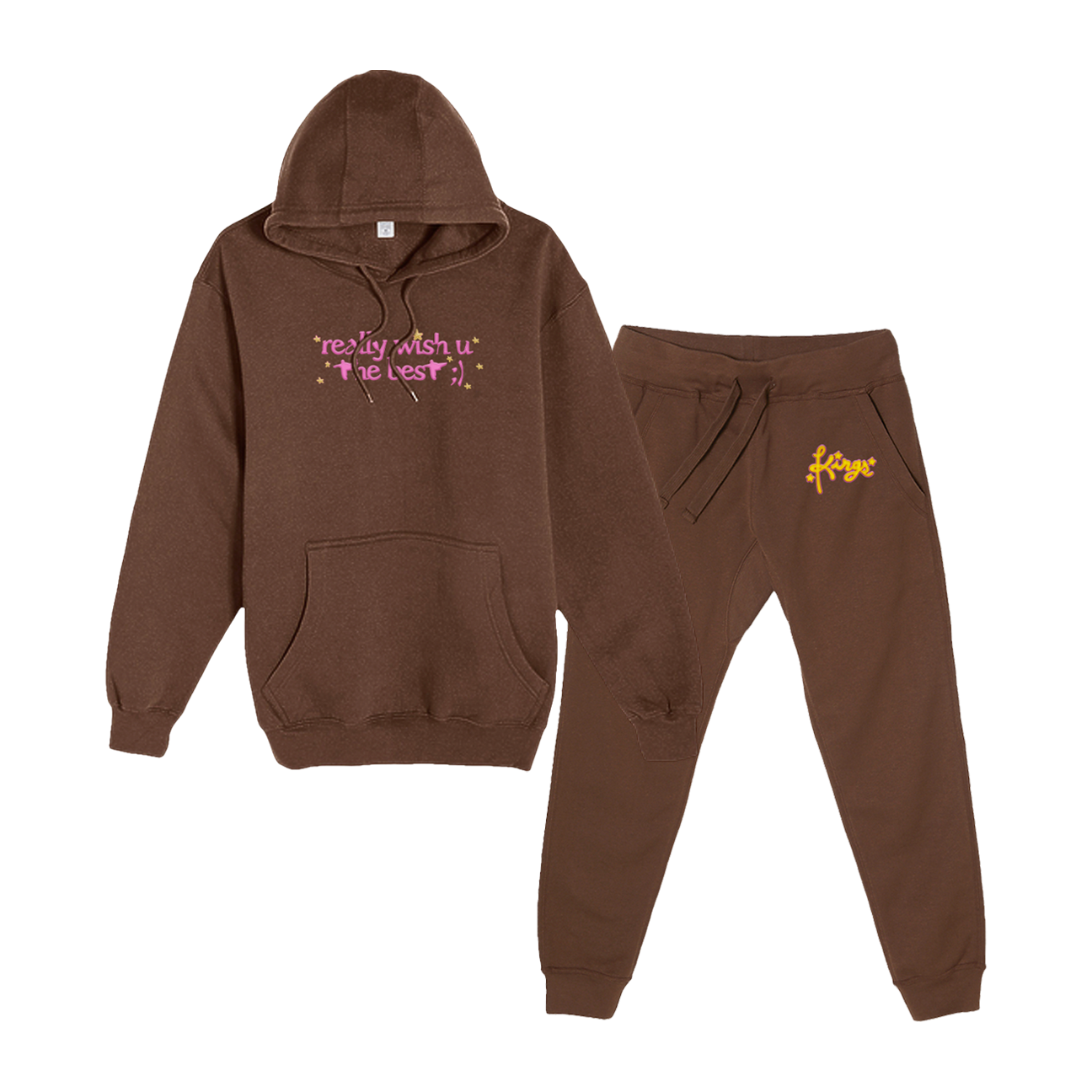 really wish u the best matching sweat set bundle