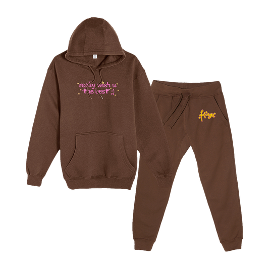 really wish u the best matching sweat set bundle